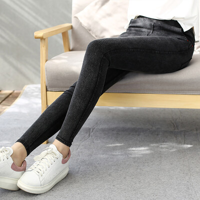 5XL Liela izmēra sieviešu Rudens Ziemas Zīmuļu Bikses Slim Elastīgas Mazas Bikses Plānas Bikses Melnas Legingi Sieviešu apģērbi Zīmuļu bikses