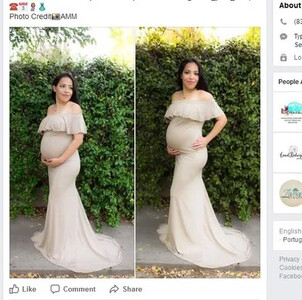 Kismama ruhák Kismama fényképezési kellékek Nagy méretű ruha Elegáns díszes pamut terhességi fotózás Női hosszú ruha