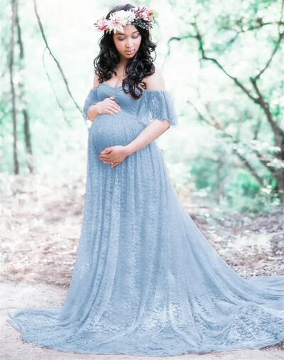 Garas grūtnieču fotografēšanas rekvizīti Grūtnieču kleitu fotografēšana Grūtnieču kleitas fotosesijai Grūtnieču kleita Mežģīņu kleita Maxi