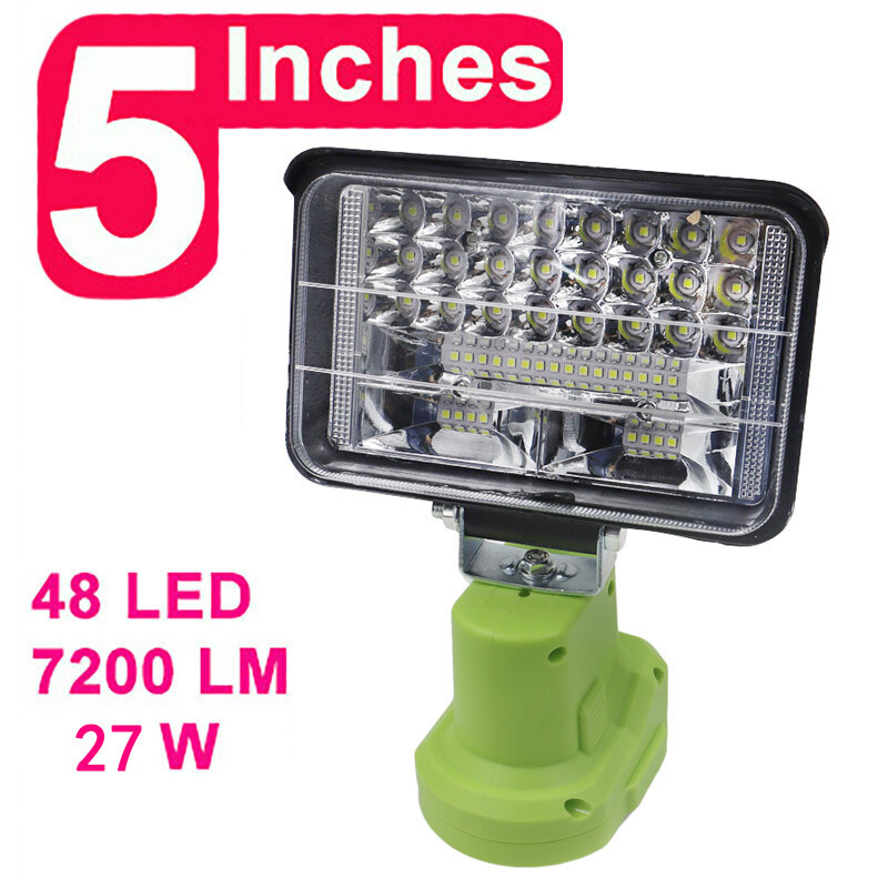 LED signalizācijas darba gaismas lukturītis elektriskās lāpas prožektora automašīnas lampa RYOBI 14.4V 18V litija niķeļa One+ akumulators P108 P104