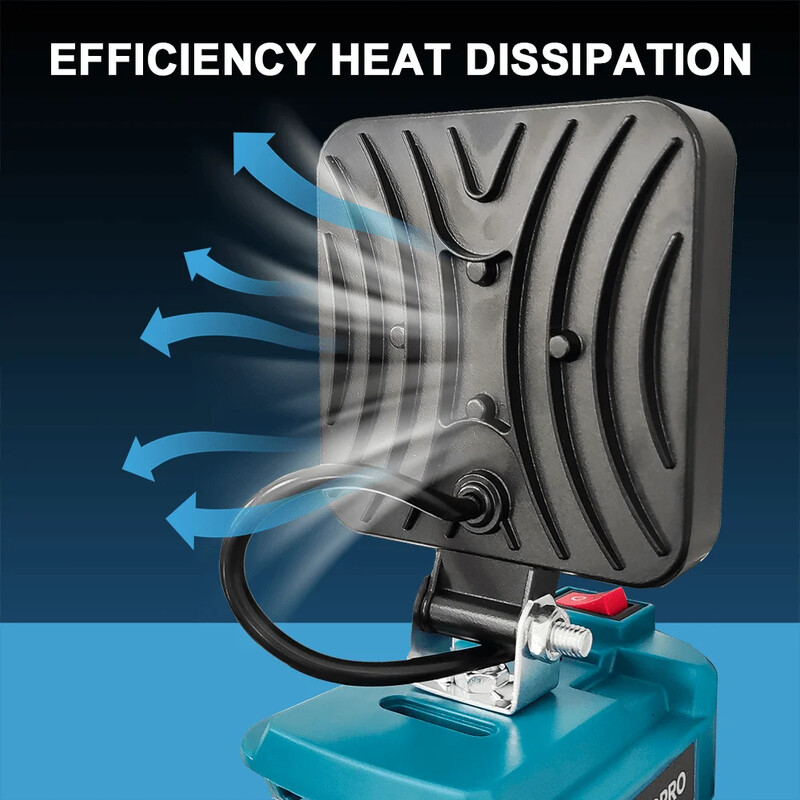 Bezvada elektriskās darba gaismas LED prožektoru laternas plūdu gaismas lukturītis Makita 18V akumulatoram (bez akumulatora)