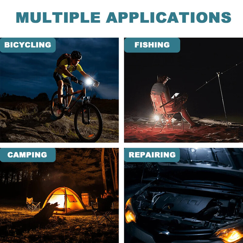 Bezvada elektriskās darba gaismas LED prožektoru laternas plūdu gaismas lukturītis Makita 18V akumulatoram (bez akumulatora)