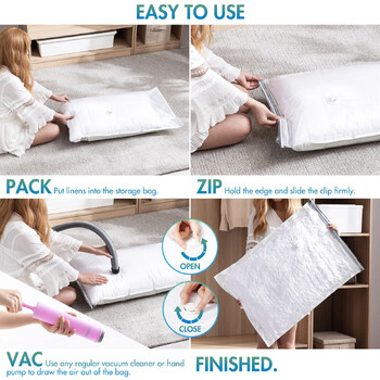 TAILI Travel Vacuum Storage Bag Τσάντα συμπίεσης κενού Επαναχρησιμοποιήσιμη Τσάντα εξοικονόμησης τσάντων για ενδύματα Αποσκευές για συσκευασία βαλιτσών