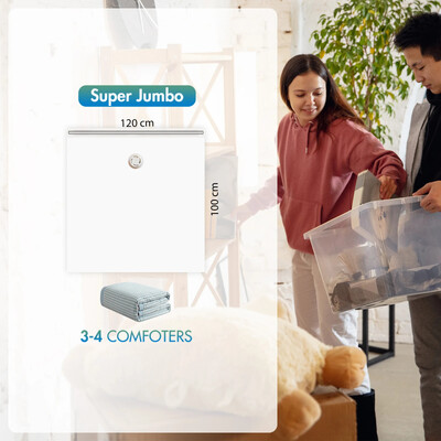 TAILI Geantă de depozitare în vid de călătorie Geantă de compresie în vid Saci roll-up reutilizabile Geantă de economisire pentru haine Bagaje pentru împachetat valize