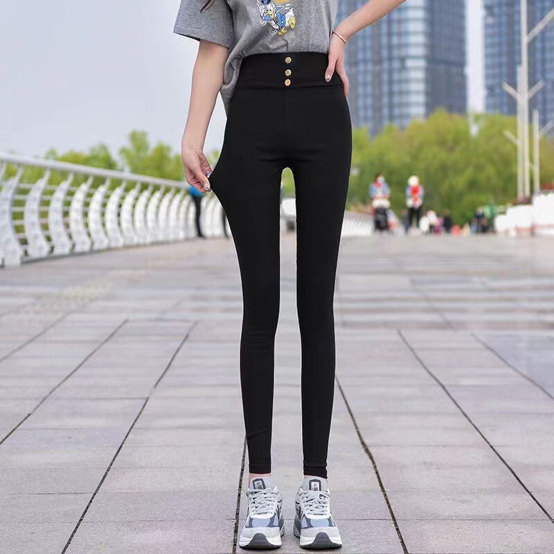 Liela izmēra Sieviešu Rhinestone Zīmuļu Bikses Ikdienišķs Augsts Viduklis Stretch Stiny Legingi Mežģīnes Ziedu Slim Bikses Melnas Leggins Mujer 4XL