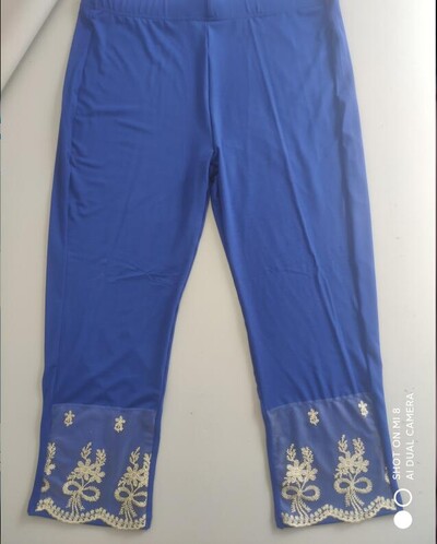 Női leggings vékony pamut 3/4 Capri magas derékú haskontroll embodiary csipke rövid lábszár nagy méret 7XL 6XL 5XL XS fehér fekete