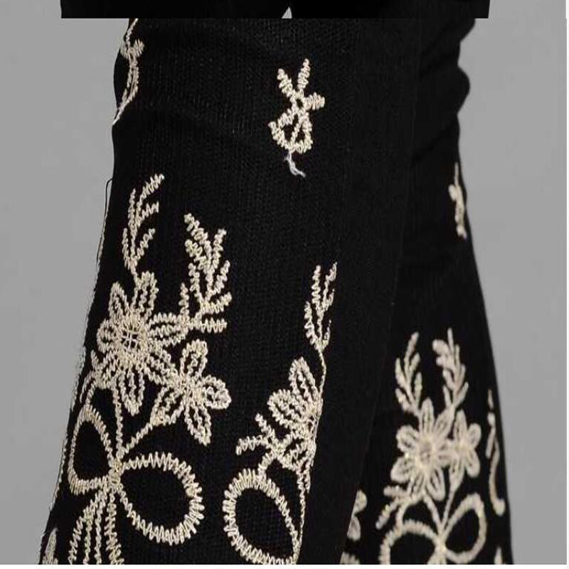 Női leggings vékony pamut 3/4 Capri magas derékú haskontroll embodiary csipke rövid lábszár nagy méret 7XL 6XL 5XL XS fehér fekete