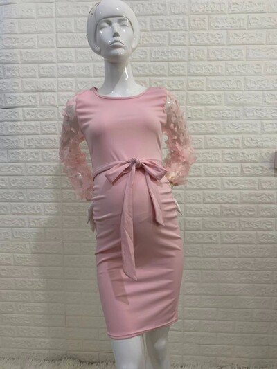 Naiste lilleline seelik rasedate fotograafia rekvisiidid Stretch Maxi kleit Pikad rasedate kleidid rasedatele fotosessioonidele