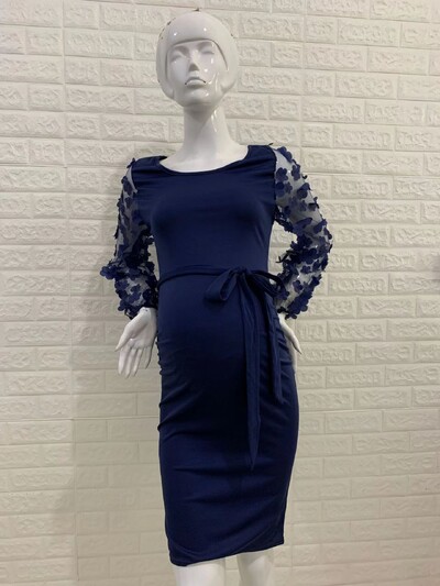 Naiste lilleline seelik rasedate fotograafia rekvisiidid Stretch Maxi kleit Pikad rasedate kleidid rasedatele fotosessioonidele