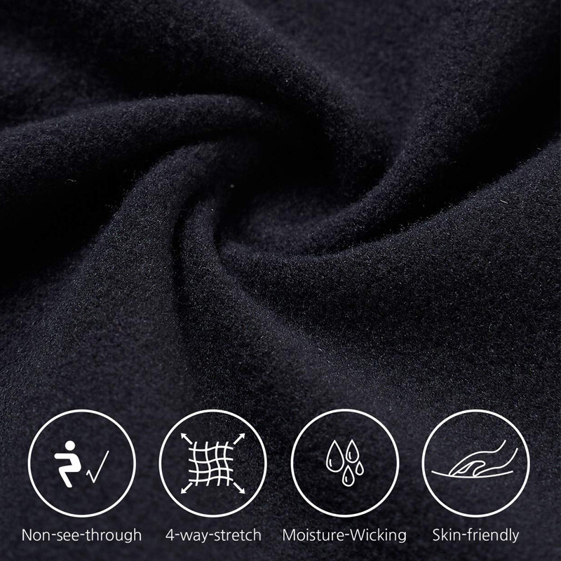 VITALINOVO legingi ar flīsa oderi sievietēm ar augstu vidukli, siltas ziemas jogas bikses sievietēm, melni legingi