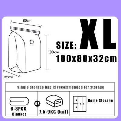 Nav nepieciešami sūkņa vakuuma maisiņi Lieli plastmasas glabāšanas maisiņi drēbju glabāšanai segas Kompresijas tukšais maisiņu pārsegi Ceļojumu piederumi