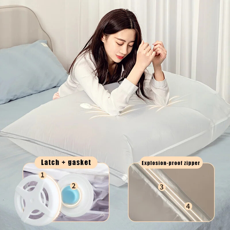 Nav nepieciešami sūkņa vakuuma maisiņi Lieli plastmasas glabāšanas maisiņi drēbju glabāšanai segas Kompresijas tukšais maisiņu pārsegi Ceļojumu piederumi