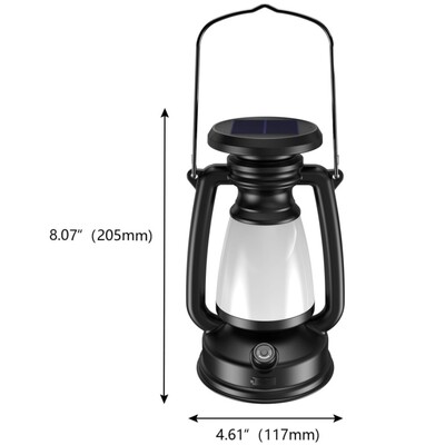 Lanternă solară portabilă de camping, cu reglare a intensității luminii, reîncărcabilă prin USB pentru lumină retro pentru cai, în aer liber, impermeabilă, lampă de tabără, lumină pentru cort, decor acasă