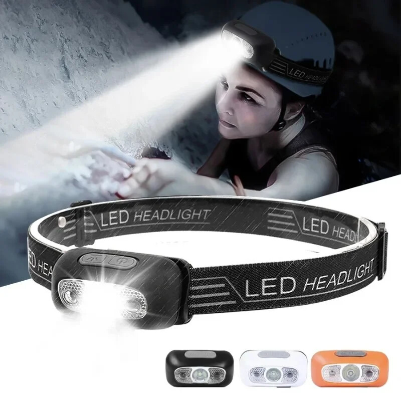 Lanternă cu LED reîncărcabilă prin USB, 3 moduri, mini portabil, senzor de mișcare a corpului, lanternă pentru camping, pescuit, lampă, lumină în aer liber