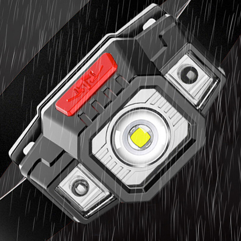 USB uzlādējami priekšējie lukturi Indukcijas priekšējais lukturis COB LED galvas spuldze iebūvēta akumulatora lukturītis daudzfunkciju makšķerēšanas galvas lāpas