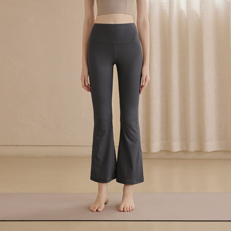 Jogas bikses sievietēm ar augstu vidukli, paceļot gurnus, uzliesmojošus bikses, legingus, pilates vingrošanu, skriešanu, profesionālas fitnesa bikses, trenažieru zāle