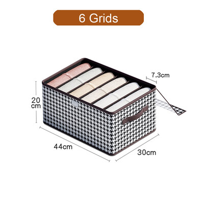 1gb PP dēļu bikšu uzglabāšanas kaste, džinsu džemperu kreklu uzglabāšanas kaste, sabiezināta sadalīta uzglabāšanas kaste, skapja organizators
