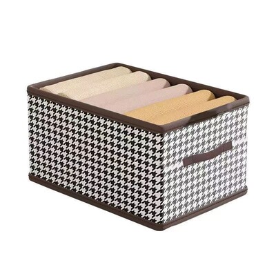 1gb PP dēļu bikšu uzglabāšanas kaste, džinsu džemperu kreklu uzglabāšanas kaste, sabiezināta sadalīta uzglabāšanas kaste, skapja organizators