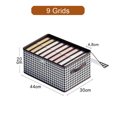 1gb PP dēļu bikšu uzglabāšanas kaste, džinsu džemperu kreklu uzglabāšanas kaste, sabiezināta sadalīta uzglabāšanas kaste, skapja organizators