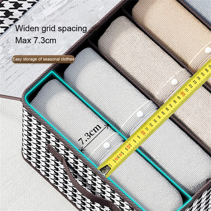 1gb PP dēļu bikšu uzglabāšanas kaste, džinsu džemperu kreklu uzglabāšanas kaste, sabiezināta sadalīta uzglabāšanas kaste, skapja organizators
