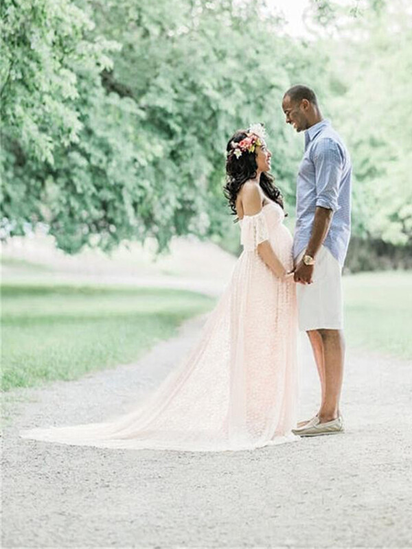 Grūtnieču fotografēšanas rekvizīti Mežģīņu gara kleita Grūtniecība fotosesijai Kleita Maxi Vasaras Grūtnieču Lielizmēra Mātes Apģērbi