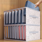 Pantaloni Cutie de depozitare haine Blugi compartimentat Dulap de îmbrăcăminte Cutie de depozitare Separare sertar de uz casnic Organizator de depozitare