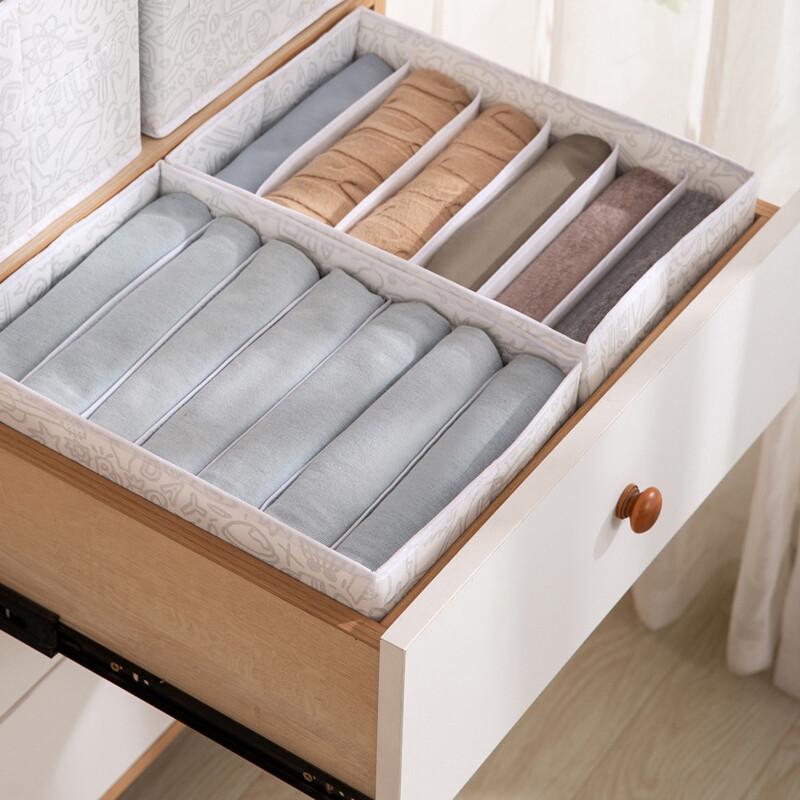 Pantaloni Cutie de depozitare haine Blugi compartimentat Dulap de îmbrăcăminte Cutie de depozitare Separare sertar de uz casnic Organizator de depozitare