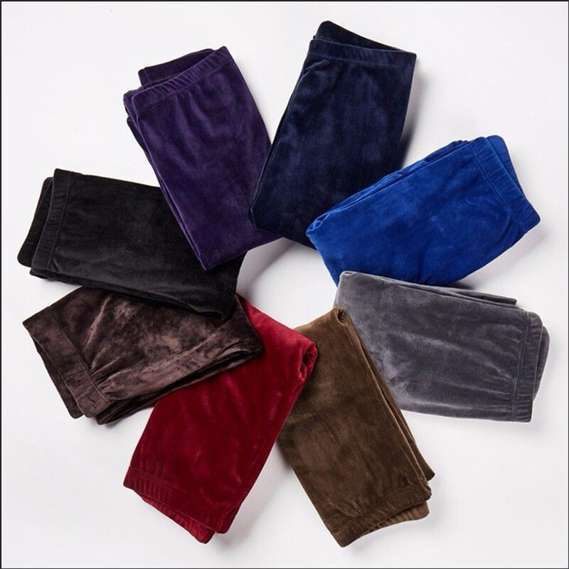 Termo tajice visokog struka, korejske tople hlače, pletene jesensko-zimske modne plus debele baršunaste tople dvostrane tajice od kašmira