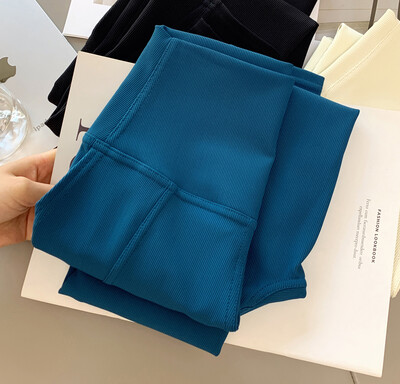 Sieviešu rievojums ar augstu vidukli Joga Bikses Push Up Sporta Legingi Bezšuvju skriešanas zeķubikses Treniņa bikses Sporta apģērbs