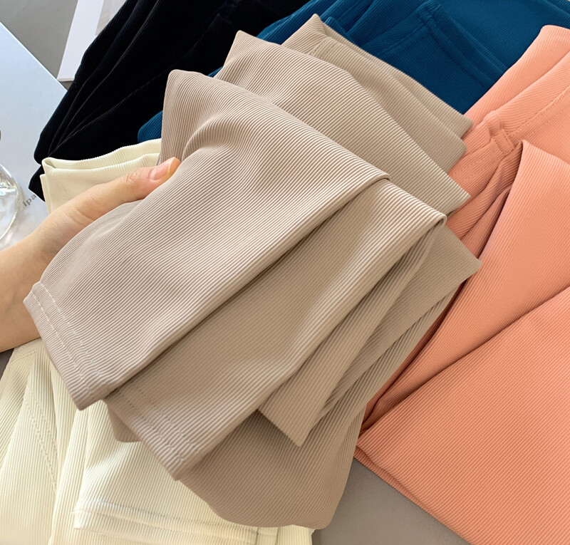 Sieviešu rievojums ar augstu vidukli Joga Bikses Push Up Sporta Legingi Bezšuvju skriešanas zeķubikses Treniņa bikses Sporta apģērbs