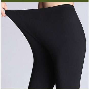 Γυναικείο κολάν μονόχρωμο XS-7xl Feminino Modal Cotton Stretch ELastic 2022 Leggins Γκρι Μαύρο Λευκό Ροζ Μωβ 6XL 5XL 4XL XS