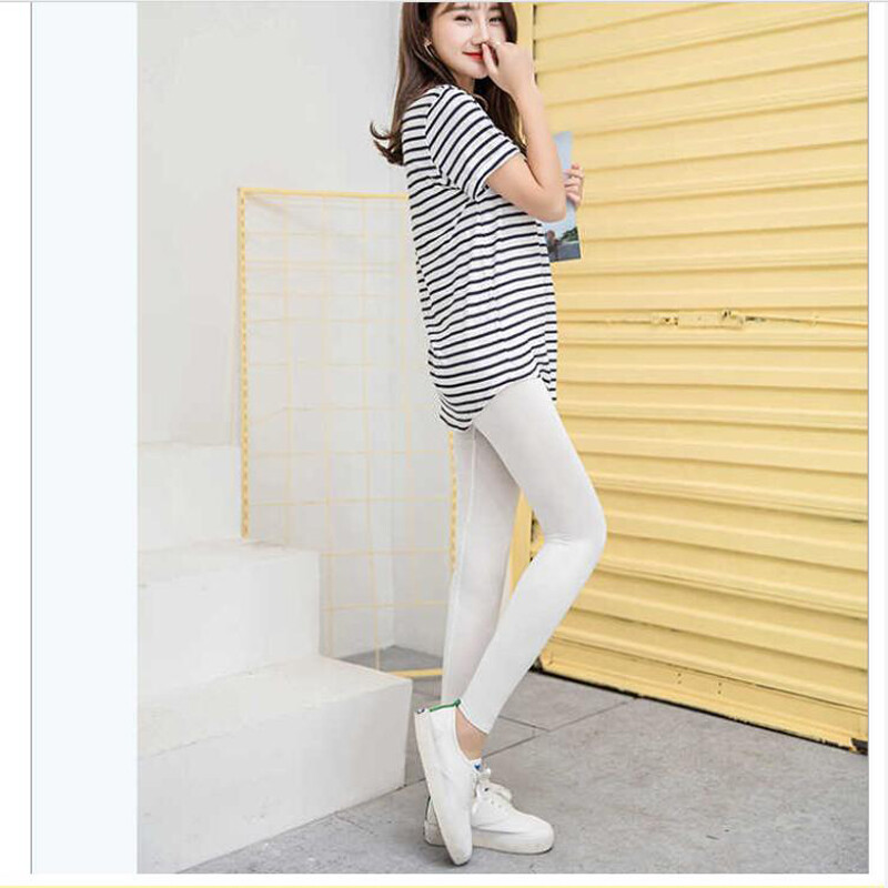 Sieviešu legingi vienkrāsains XS-7xl Feminino Modal Cotton Stretch Elastic 2022 Leggins Pelēks Melns Balts Rozā Violets 6XL 5XL 4XL XS