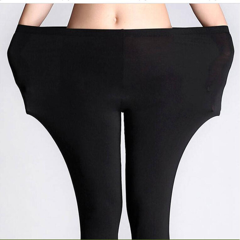 Sieviešu legingi vienkrāsains XS-7xl Feminino Modal Cotton Stretch Elastic 2022 Leggins Pelēks Melns Balts Rozā Violets 6XL 5XL 4XL XS