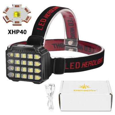 Επαναφορτιζόμενος προβολέας USB 20LED Super Bright δυνατό φως Φακός έκτακτης ανάγκης Αδιάβροχα φώτα ψαρέματος για κάμπινγκ