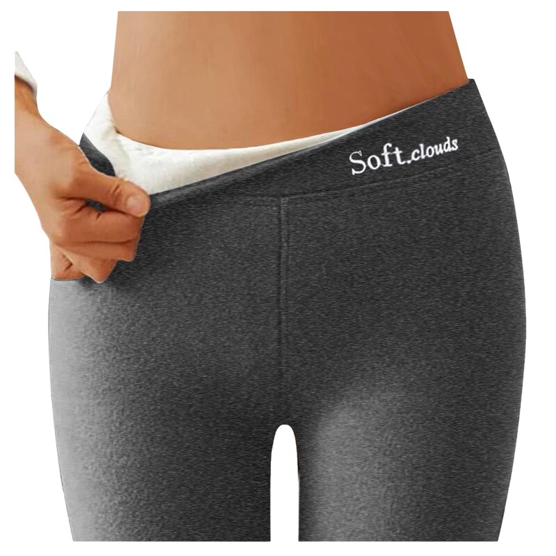 Colanți căptușiți cu lână de iarnă, catifea, cu talie înaltă, pantaloni, solizi, confortabili, elastici, termici, jambiere de mărime mare