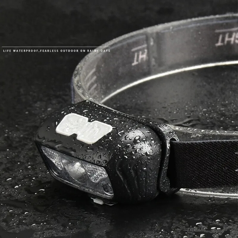 4 režimų judesio jutiklis XPE+COB LED priekinis žibintuvėlis USB įkraunamas vandeniui atsparus stovyklavimo priekinis žibintas bėgiojant žvejybai