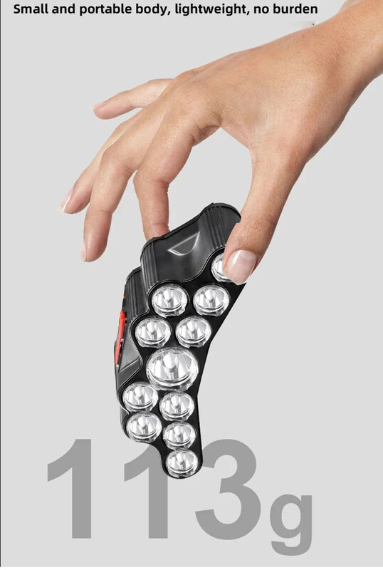 USB įkraunamas 5/11 LED priekinis žibintas, stiprios šviesos priekinio žibinto priekinis žibintas, įmontuotas 18650 baterinis žvejybos žibintuvėlis lauko žibintas