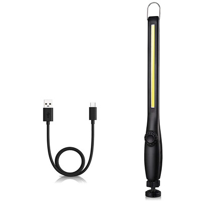 USB įkraunama COB LED darbo lemputė nešiojama magnetinė belaidė apžiūros lemputė, skirta automobilio remontui namuose, dirbtuvėse avarinei situacijai