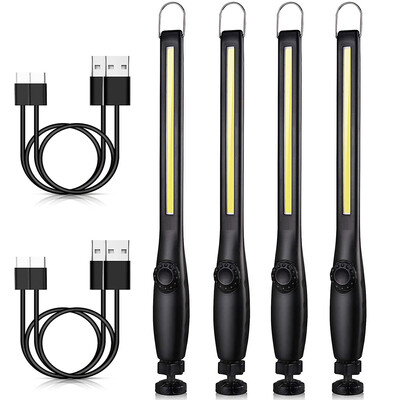 USB įkraunama COB LED darbo lemputė nešiojama magnetinė belaidė apžiūros lemputė, skirta automobilio remontui namuose, dirbtuvėse avarinei situacijai