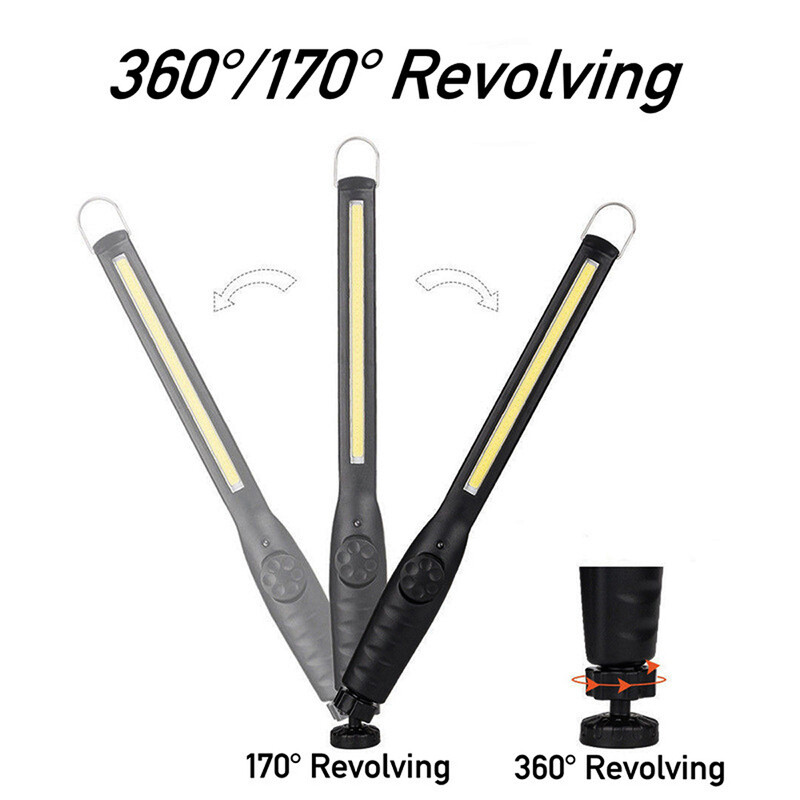 USB įkraunama COB LED darbo lemputė nešiojama magnetinė belaidė apžiūros lemputė, skirta automobilio remontui namuose, dirbtuvėse avarinei situacijai