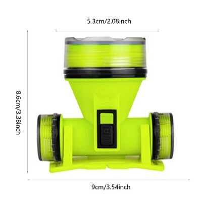 Nešiojamas įkraunamas nardymo priekinis žibintas, 350 m po vandeniu, 2 šviesos režimai, atsparus vandeniui, ypač ryškus LED nardymo povandeninis priekinis žibintas, naujas