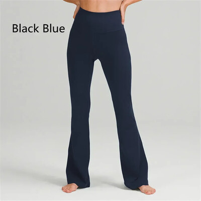 naised Align Groove Fitness Gym Elastsed laiad säärised Laienevad püksid Retuusid Ülimalt venivad kõrge vöökohaga suvepüksid