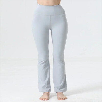 naised Align Groove Fitness Gym Elastsed laiad säärised Laienevad püksid Retuusid Ülimalt venivad kõrge vöökohaga suvepüksid
