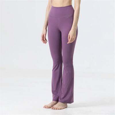 naised Align Groove Fitness Gym Elastsed laiad säärised Laienevad püksid Retuusid Ülimalt venivad kõrge vöökohaga suvepüksid