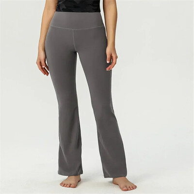 naised Align Groove Fitness Gym Elastsed laiad säärised Laienevad püksid Retuusid Ülimalt venivad kõrge vöökohaga suvepüksid