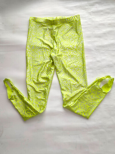 Glancētas leoparda bezšuvju satīna zeķubikses legingi Seksīgas japāņu augstas vidukļa liela izmēra fitnesa sporta zeķbikses