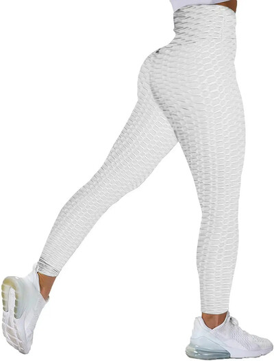 Pantaloni Xxl cu talie înaltă pentru femei, mai groși, din jacquard, pentru fitness, jambiere sport pentru ridicarea fundului, piersică, șold, antrenament, colanți pentru alergare