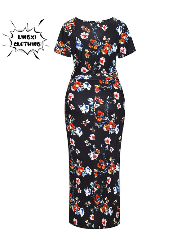 2023-as terhes női ruha divat, új stílusú női nyomott öv, szoptatós rövid ujjú tavaszi/nyári hosszú ruha