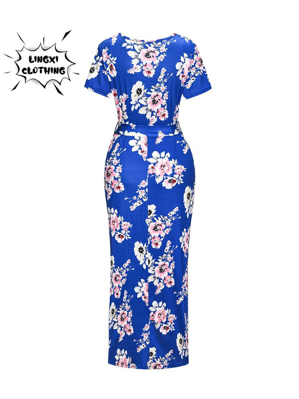 2023-as terhes női ruha divat, új stílusú női nyomott öv, szoptatós rövid ujjú tavaszi/nyári hosszú ruha