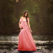 Rochii de maternitate sexy fără umeri, ședință foto, volane, rochie maxi pentru sarcină, rochie pentru femei însărcinate, accesorii fotografice, rochie sirenă